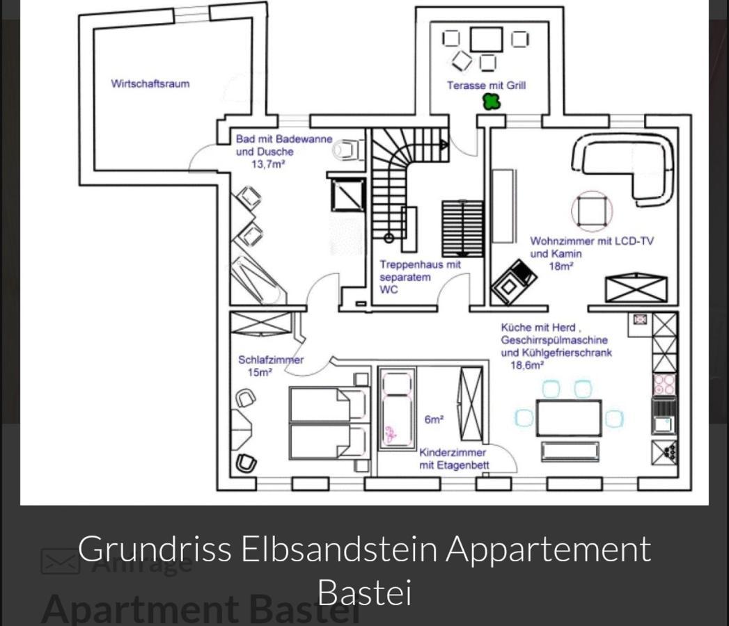 Guesthouse Elbsandstein App. Bastei Rathmannsdorf Buitenkant foto
