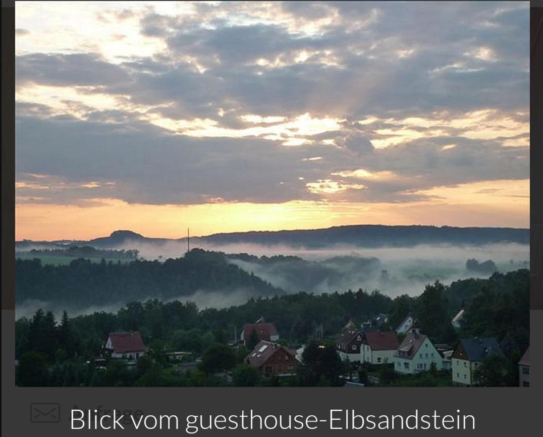 Guesthouse Elbsandstein App. Bastei Rathmannsdorf Buitenkant foto
